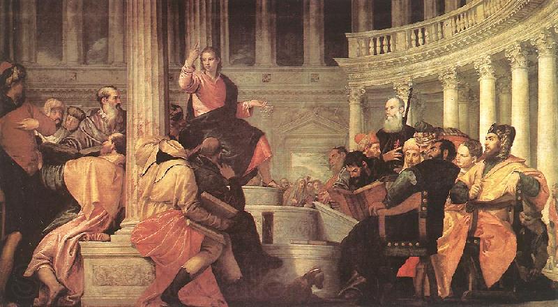 Paolo  Veronese Jesus among the Doctors in the Temple Germany oil painting art